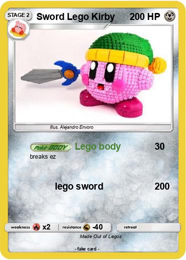Pokemon Sword Lego Kirby