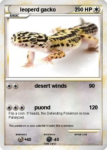Pokemon leoperd gacko