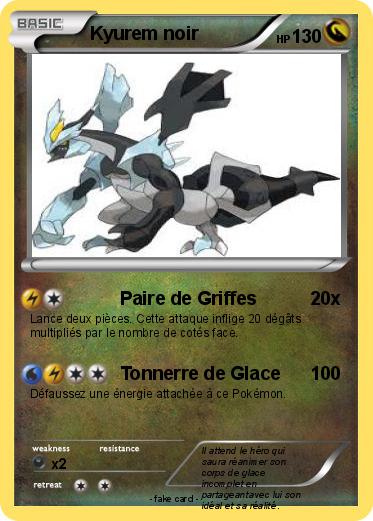 Pokemon Kyurem noir
