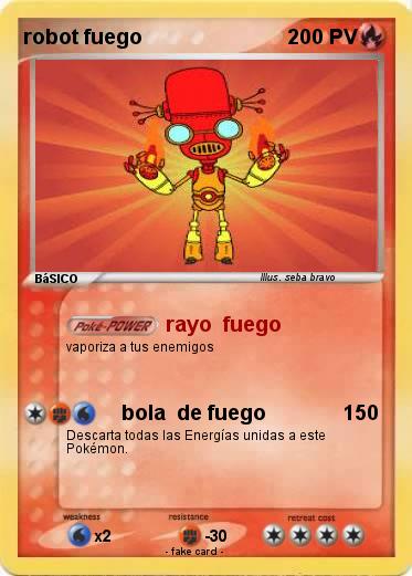Pokemon robot fuego