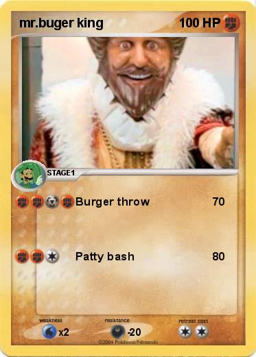 Pokemon mr.buger king
