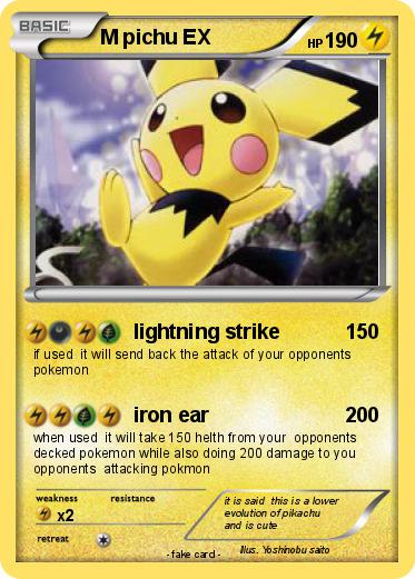 Pokemon M pichu EX