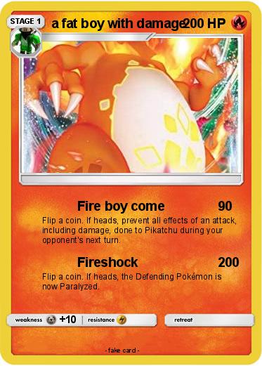 Pokemon a fat boy with damage