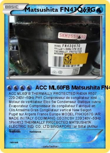 Pokemon Matsushita FN43Q67G