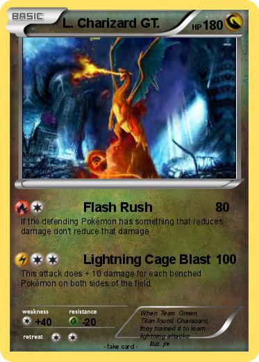 Pokemon L. Charizard GT.
