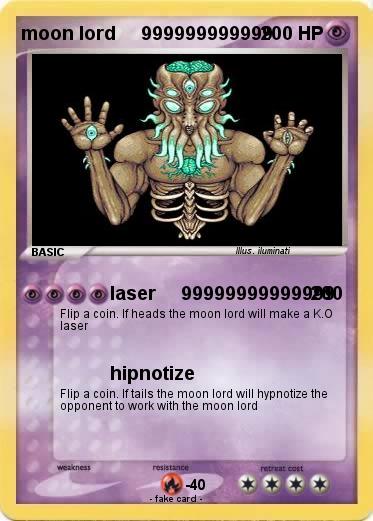 Pokemon moon lord     999999999999