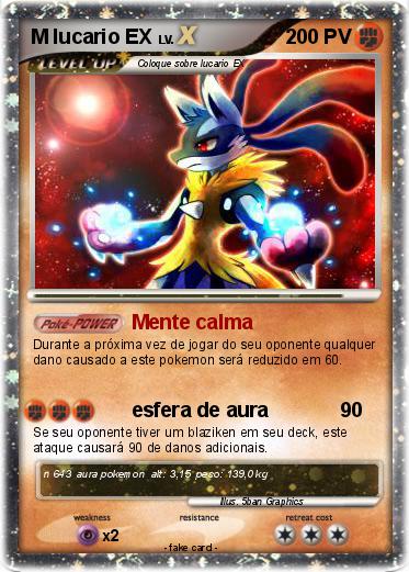 Pokemon M lucario EX