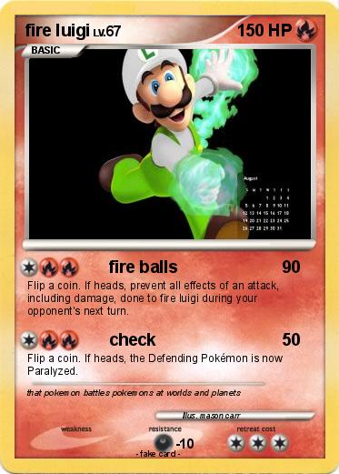 Pokemon fire luigi