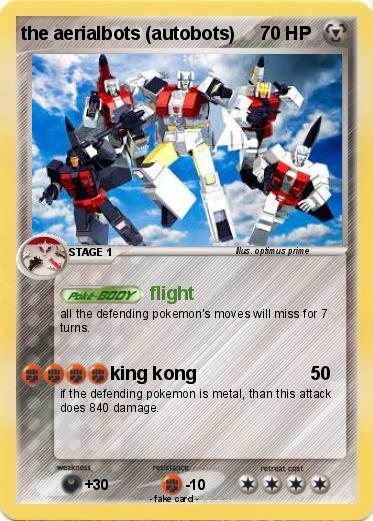 Pokemon the aerialbots (autobots)