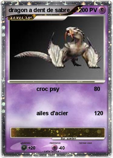 Pokemon dragon a dent de sabre
