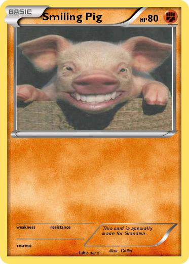 Pokemon Smiling Pig