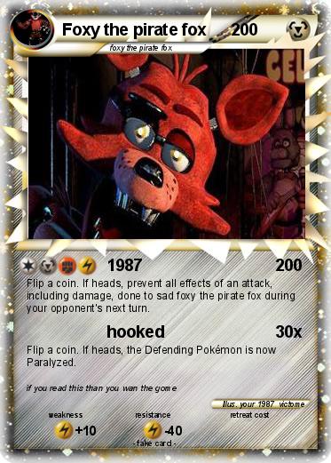 Pokemon Foxy the pirate fox