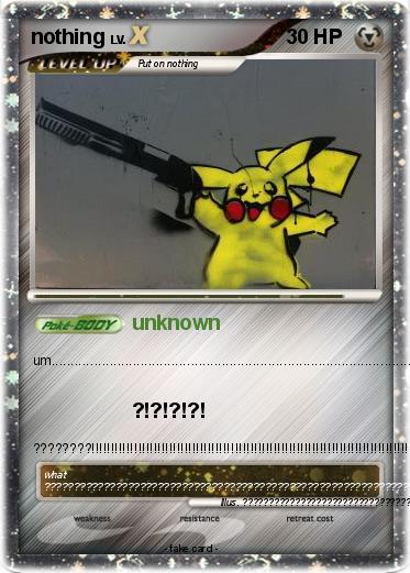 Pokemon nothing