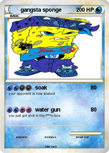 Pokemon gangsta sponge