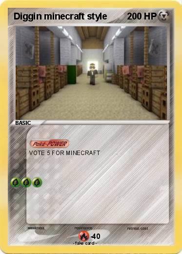 Pokemon Diggin minecraft style