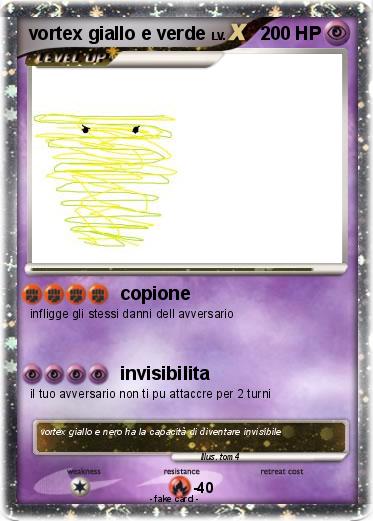 Pokemon vortex giallo e verde