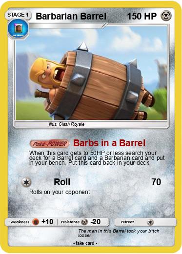 Pokemon Barbarian Barrel