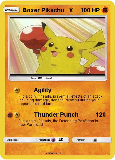 Pokemon Boxer Pikachu   X