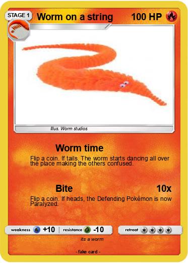 Pokemon Worm on a string