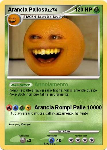 Pokemon Arancia Pallosa