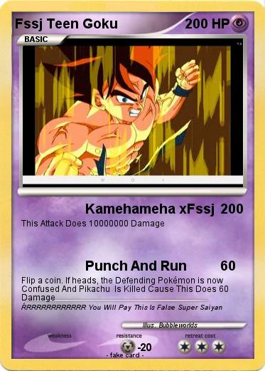 Pokemon Fssj Teen Goku