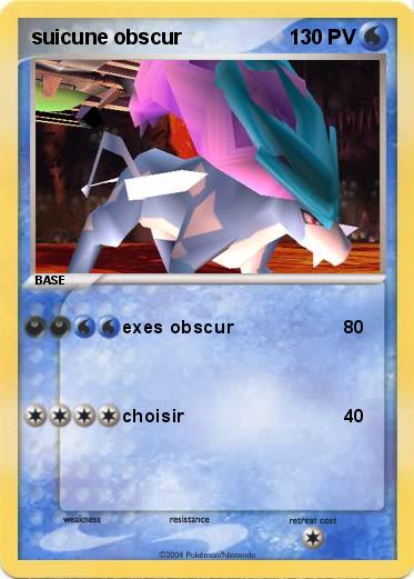 Pokemon suicune obscur