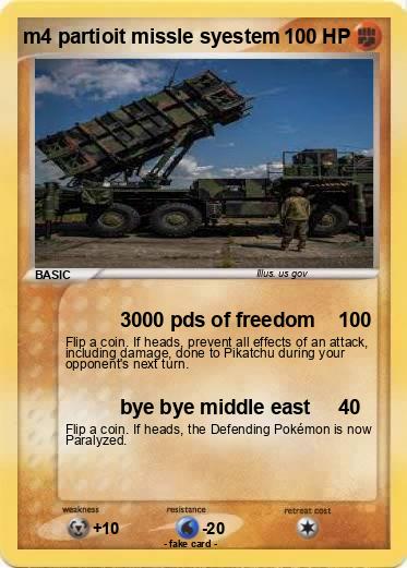 Pokemon m4 partioit missle syestem