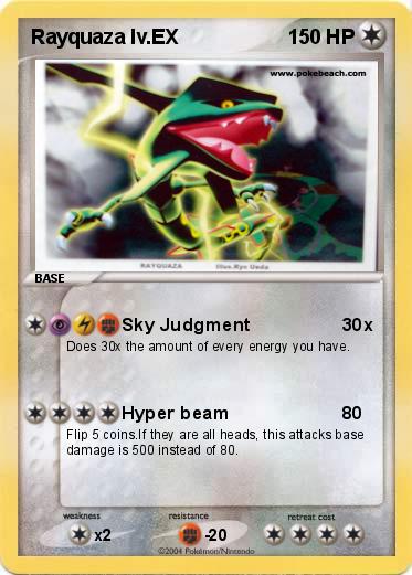 Pokemon Rayquaza lv.EX