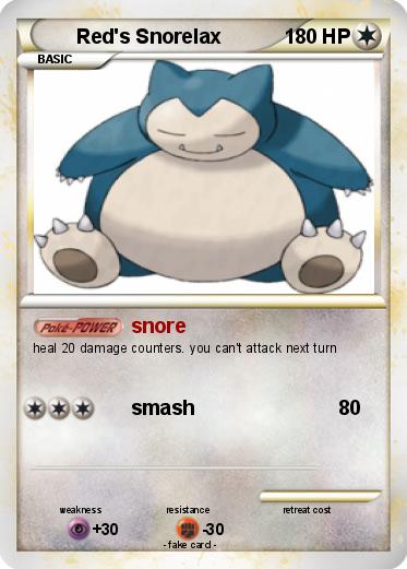 Pokemon Red's Snorelax