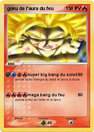 Pokemon goku de l'aura du feu