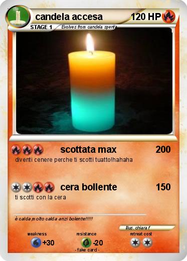 Pokemon candela accesa