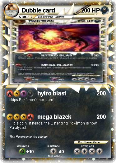 Pokemon Dubble card