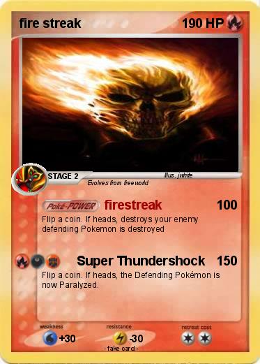 Pokemon fire streak