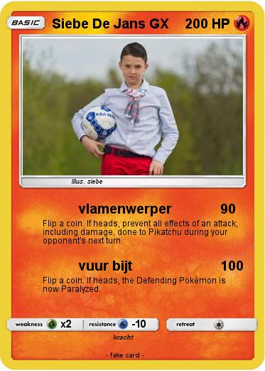 Pokemon Siebe De Jans GX