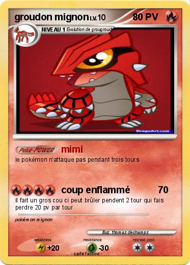 Pokemon groudon mignon