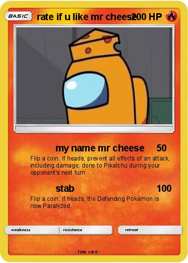 Pokemon rate if u like mr cheese