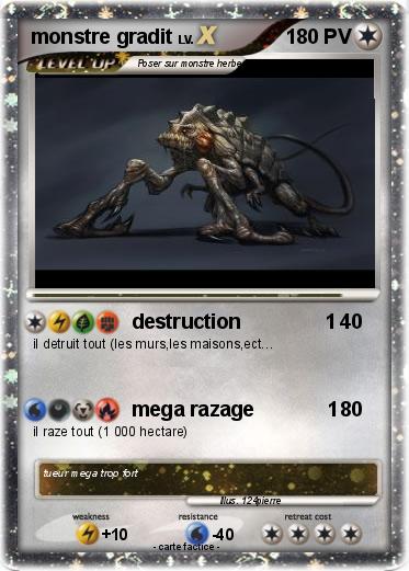 Pokemon monstre gradit
