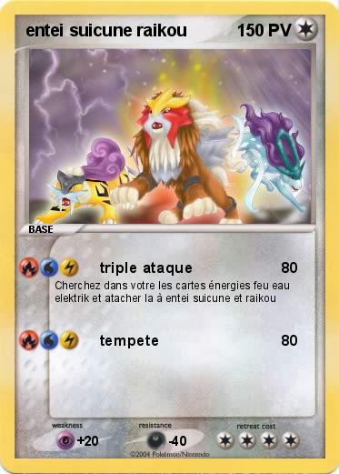 Pokemon entei suicune raikou
