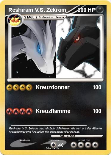 Pokemon Reshiram V.S. Zekrom