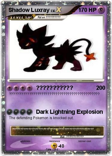 Pokemon Shadow Luxray