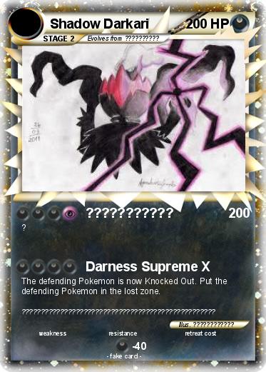Pokemon Shadow Darkari