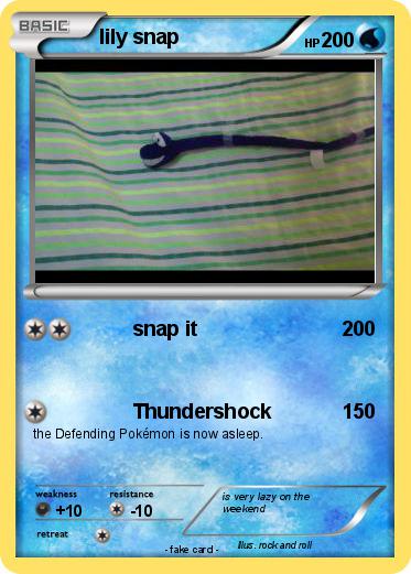 Pokemon lily snap