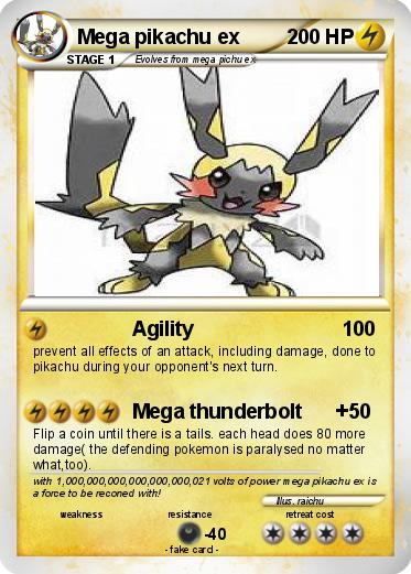 Pokemon Mega pikachu ex