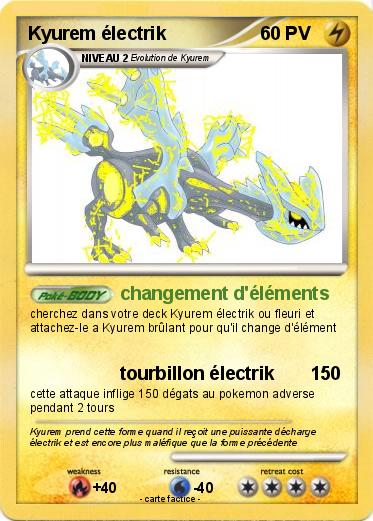 Pokemon Kyurem électrik