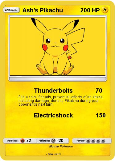 Pokemon Ash’s Pikachu