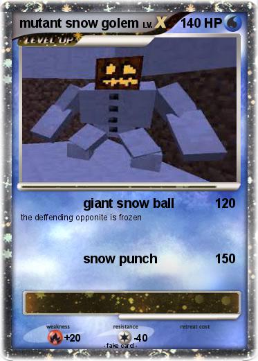Pokemon mutant snow golem