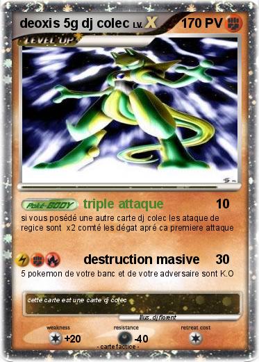 Pokemon deoxis 5g dj colec