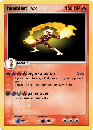 Pokemon heatblast  lv.x