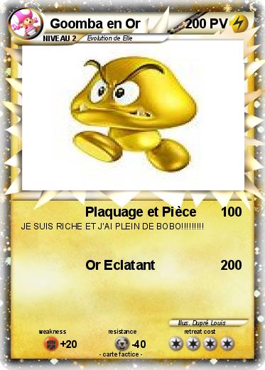 Pokemon Goomba en Or