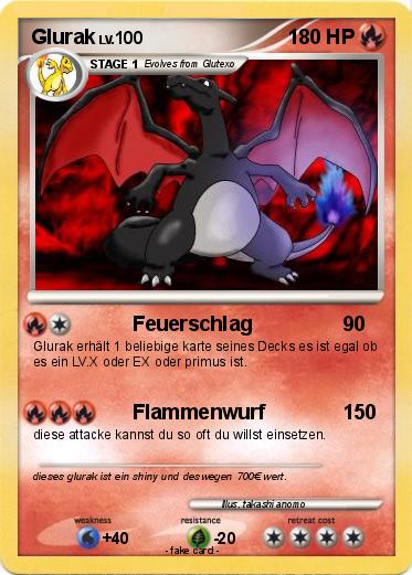 Pokémon Glurak 30 30 - Feuerschlag - My Pokemon Card